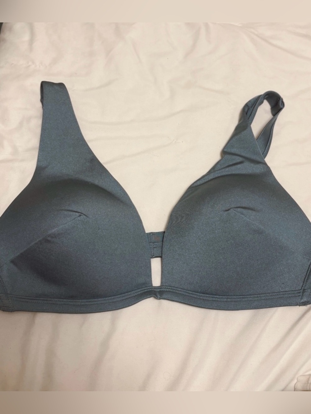 H&M Slate Blue Wireless padded push up Bikini Top